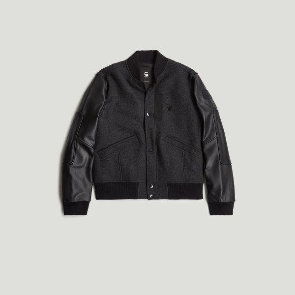 Varsity Wool Leather Jacket