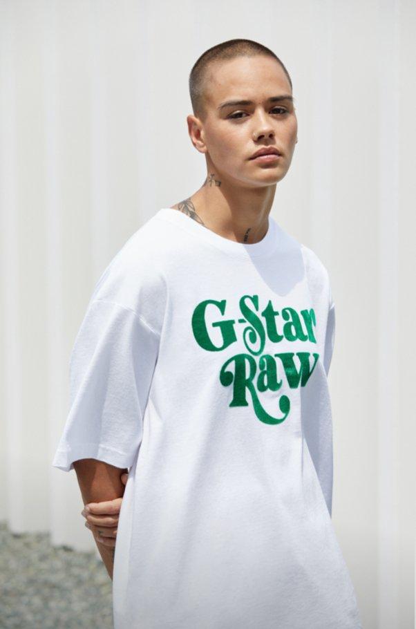 G-Star RAW Boxy Tee For Men and Women Say It Witch Booty Collection Snoop Dogg Collab