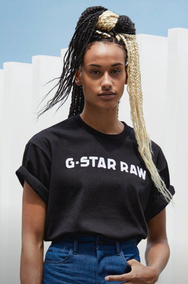 G-Star RAW Boxy Tee For Men and Women Say It Witch Booty Collection Snoop Dogg Collab