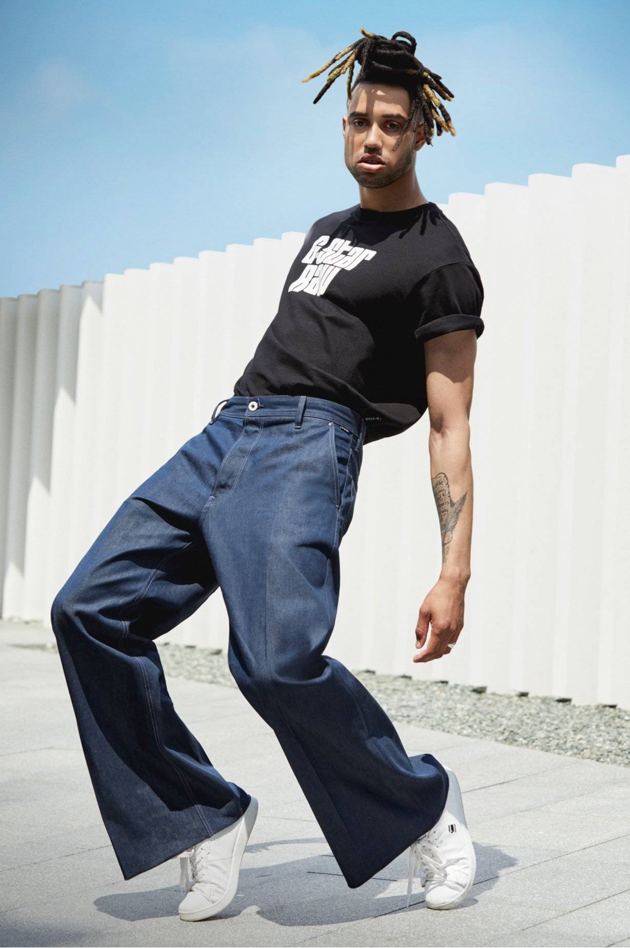 G-Star Blue Grip 36 Loose Jeans for Men Snoop Dogg Hardcore Denim Collection